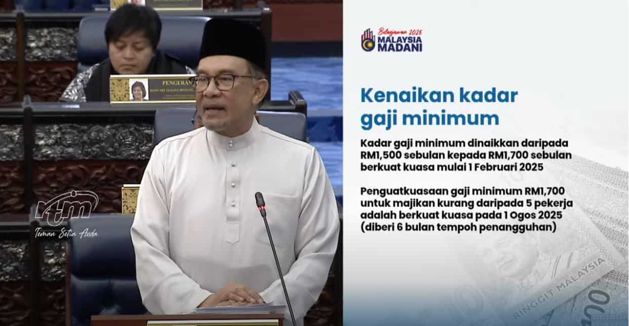Gaji Minimum RM1700